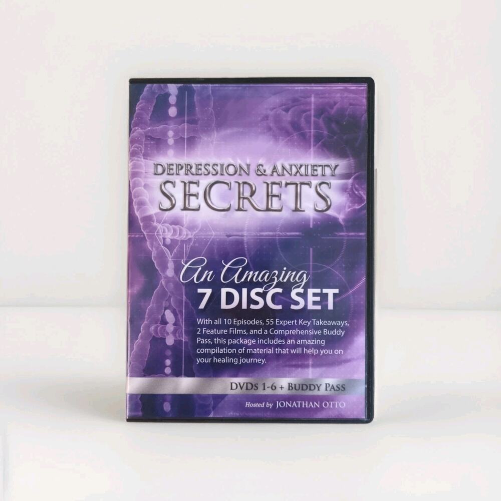 Depression & Anxiety Secrets 7-Disc Jonathan Otto - w/ Workbooks & Cooking DVD